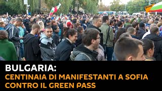 #Bulgaria: centinaia di manifestanti a #Sofia contro il green pass