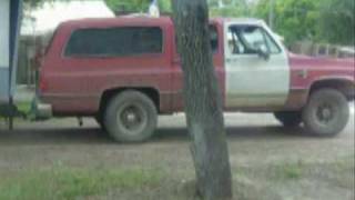 Suburban 454 Dually Pulling Trailer House