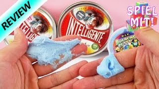 Bouncing Putty springende Knete VERGLEICH Intelligenter Knete Schneesturm und Erdbeershake