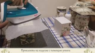 Декупаж. Приклеивание салфетки "сухим" методом