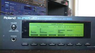 Roland JD-990 ROM Play Demo Songs