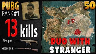 PUBG Rank 1 - Lirik 13 kill DUO with stranger - PLAYERUNKNOWN'S BATTLEGROUNDS #50
