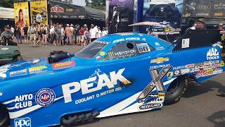NHRA Seattle engine rebuild on John Force's car.