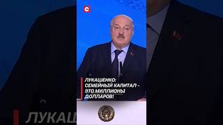 Лукашенко: Семейный капитал – это миллионы долларов! Мы изыщем нужные средства! #shorts