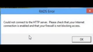 Не запускается LoL (Could not connect to the HTTP server.)
