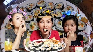 KIMBAP (GIMBAP ) semba | trying out for the first time | manipuri | prettysinam