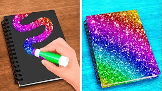 KIAT SEKOLAH KEREN & KERAJINAN DIY || Kiat Sekolah Pelangi & Tips Menggambar Mudah oleh 123 GO LIKE!
