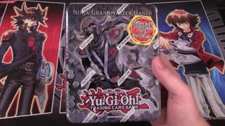 Yugioh Ninja Grandmaster Hanzo Collectible 2012 Tin Opening