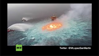 The ocean was on fire and no one knows why