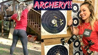 First Time Shooting A Bow & Arrow!