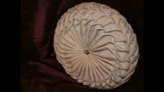 How to make decorative cushion with Canadian smocking & ribbon embroidery