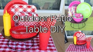 DOLLAR TREE DIY OUTDOOR PATIO TABLEWARE DECOR IDEAS