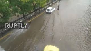 Greece: Torrential rains flood Athens streets