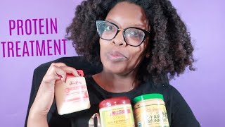 Protein Treatment Using African Pride Hair Mayo