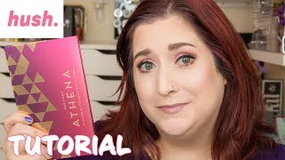 PURPLE COPPER GLITTER EYE TUTORIAL | HUSH Bad Habit Athena Palette - Huda Desert Dusk Dupe!