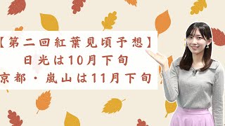 第二回紅葉見頃予想/日光は10月下旬、京都・嵐山は11月下旬から見頃に