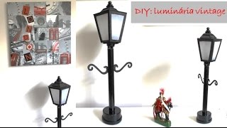 DIY decoração: Luminária vintage