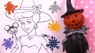 Halloween Cendrillon princesse Disney Coloriage