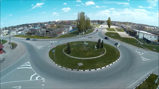 Улица октябрьская Тбилисская. С квадрокоптера huubsan x4 pro