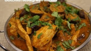 Chicken & Eggplant Curry Recipe  - Brinjal Indian Cooking