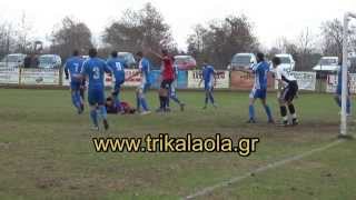 Φήκη-Παραληθαίοι 1-3 Α' Ερασιτεχνική Πρωτάθλημα ποδοσφαίρου ΕΠΣΤ Τρικάλων Σάββατο 7-12-2013