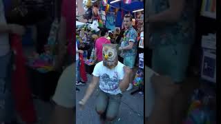 Funny voguing owl at Toronto Pride