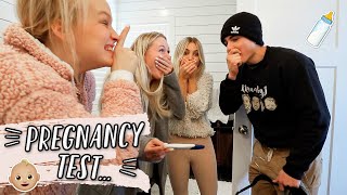 SURPRISE PREGNANCY TEST REACTION...