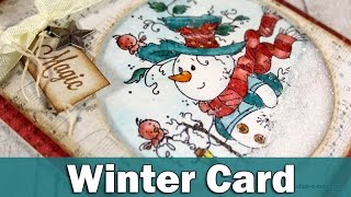 Winter card and Giveaway