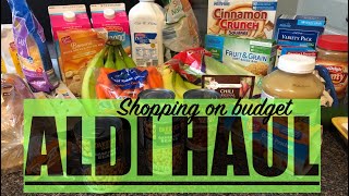 SINGLE MOM ON A BUDGET|ALDI GROCERY HAUL|HOW I SAVE MY COINS