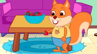 Famille d'Écureuil - Mélange De Baies Animé 2022 en Français