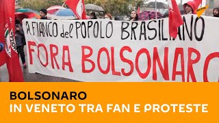 Bolsonaro in Veneto tra fan e proteste