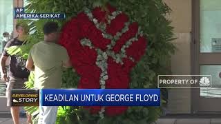 George Floyd di Semayamkan di Peti Emas