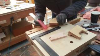 장부어깨 및 연귀부분 정밀톱질-exquisite sawing