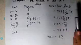 Tutorial Video - Mode (Grouped Data)