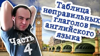 Таблица неправильных глаголов английского языка  Часть 4