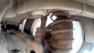 Citroen C-Elysee - работа задней подвески с пневмобаллонами