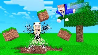 MINECRAFT ABER WENN DU SPRINGST VERSCHWINDET DER BLOCK!