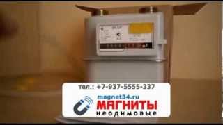 Elster BK G4T как остановить газовый счётчик  магнит