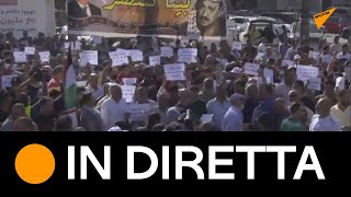 Ramallah: protesta per la morte di Nizar Banat