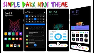 Simple Dark MIUI 10/11 Theme | Animated | Dark | Colorful | Customizable