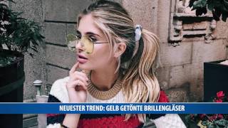 Neuester Trend: Gelb getönte Brillengläser