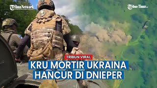 Self propelled 2S9 Nona S Rusia Hancurkan Kru Mortir Nasionalis Ukraina di Dnieper