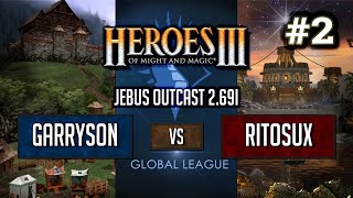 Герои 3 HotA Jebus Outcast Global League: Garryson vs Ritosux - Bo2 Игра #2