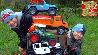 BRUDER CARS МАШИНКИ БРУДЕР Челлендж с машинками от Игорька Развлечения для Детей с Машинками