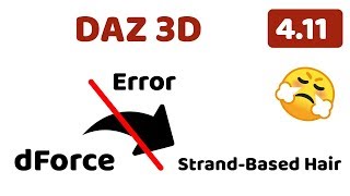 TUTO Daz Studio - dForce + Strand-Based Hair solution
