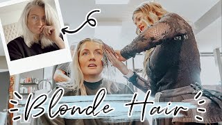 HOW I GET THE PERFECT BLONDE! || From my hair stylist!