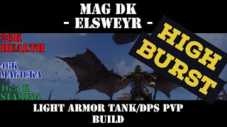 Elsweyr - Magicka Dragonknight PVP Build - Light Armor Tank/DPS Build