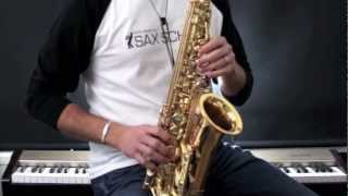 Saxophone Lesson - Moonlight Serenade How to play on Alto Saxophone
