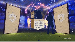 Opening the free prime icon pack and getting four 100k packs
