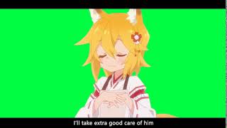 Legal Loli Fox goddess Senko-san Green Screen #01